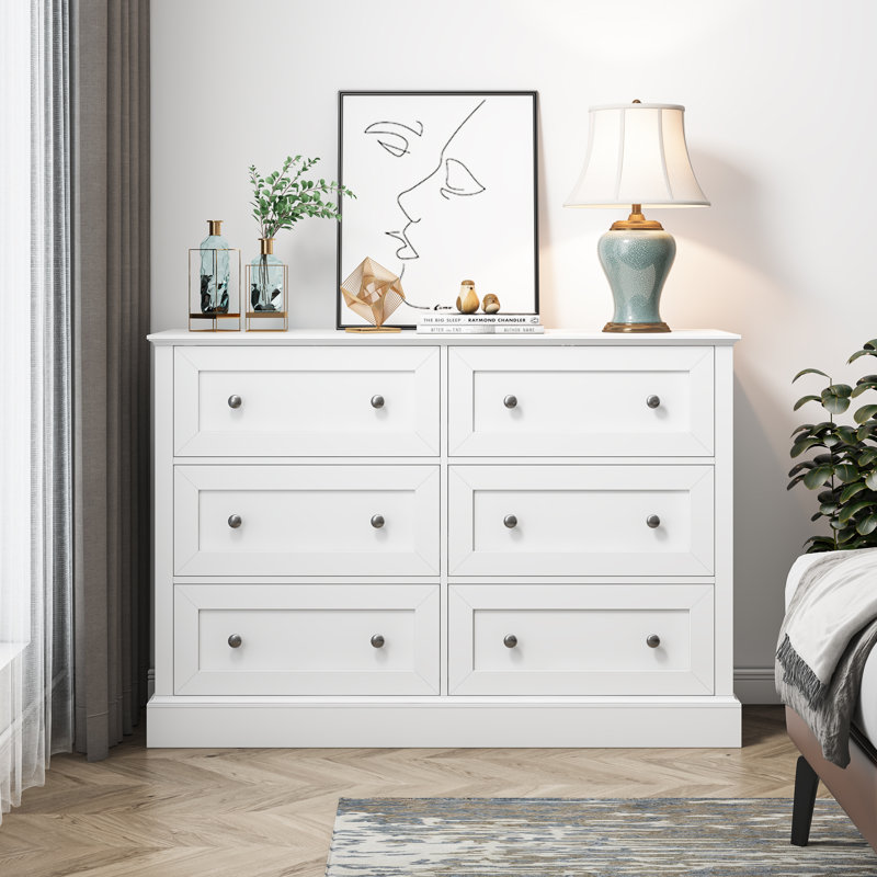 Lark Manor Alizai 6 Drawer 47.2" W Double Dresser & Reviews Wayfair